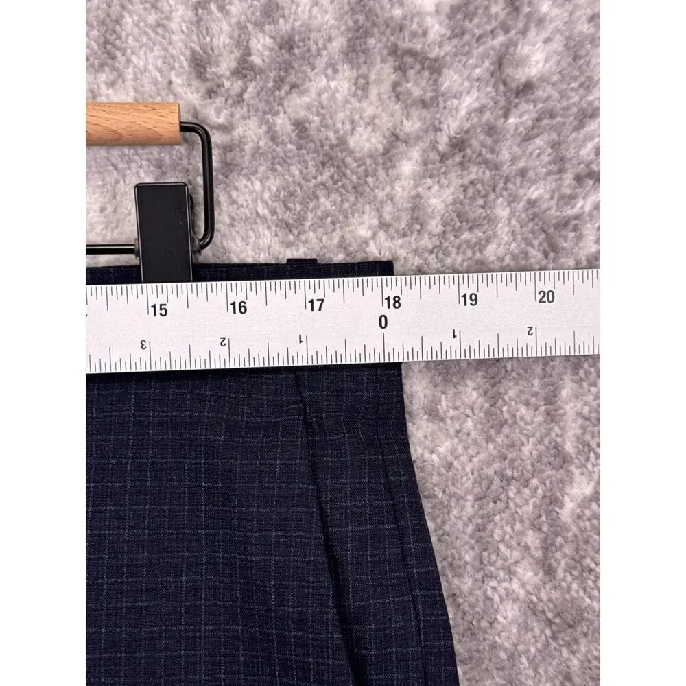 Theory Chambers Slim Fit Suit 42 R Mens Blue Wool Check Plaid 2 Piece